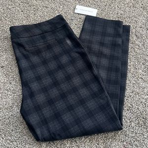 Carolina Belle Black Plaid Slack Pants Women’s 16 New